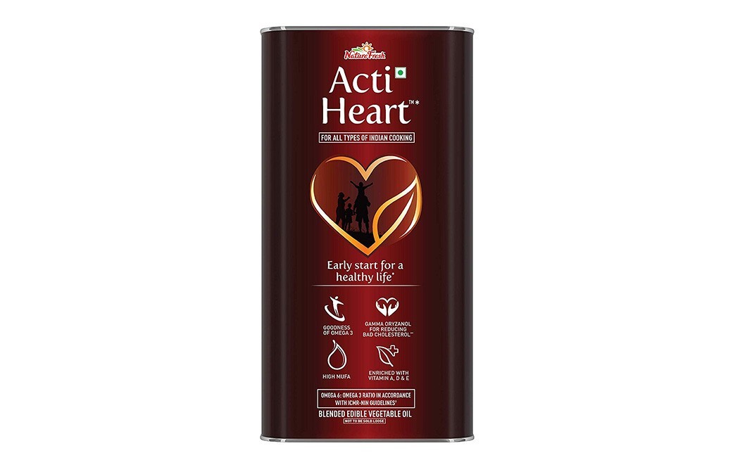 Nature Fresh Acti Heart Blended Edible Vegetable Oil   Tin  5 litre